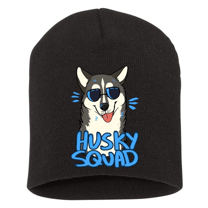 Husky Squad Short Acrylic Beanie