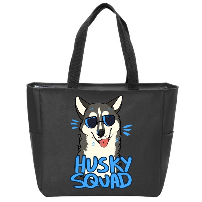 Husky Squad Zip Tote Bag