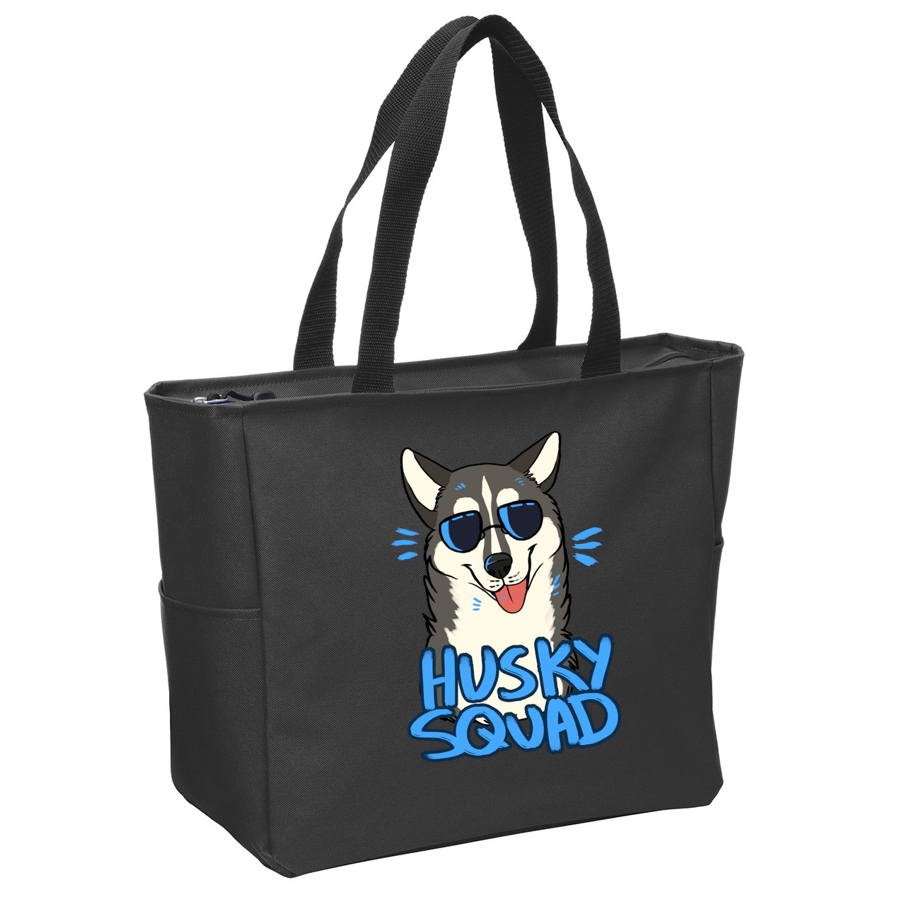 Husky Squad Zip Tote Bag
