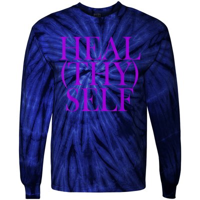 Heal(thy) Self Tie-Dye Long Sleeve Shirt