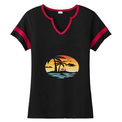 Hello Summer Ladies Halftime Notch Neck Tee