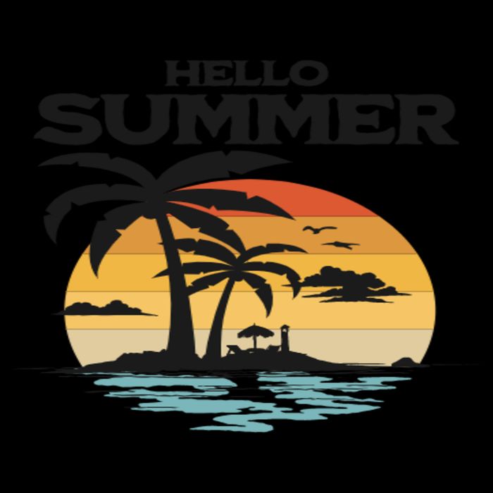 Hello Summer Flexfit Unipanel Trucker Cap