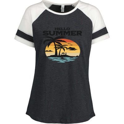 Hello Summer Enza Ladies Jersey Colorblock Tee