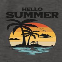 Hello Summer Vector Backpack