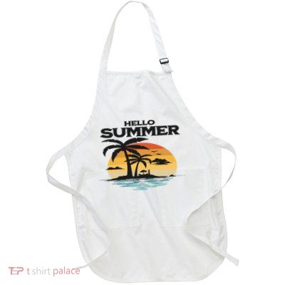 Hello Summer Full-Length Apron With Pockets