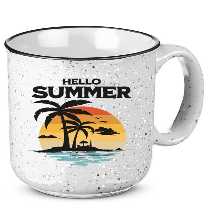 Hello Summer 15oz Campfire Ceramic Mug