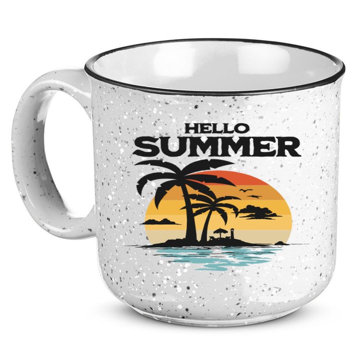 Hello Summer 15oz Campfire Ceramic Mug