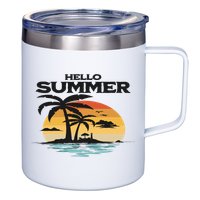 Hello Summer 12oz Stainless Steel Coffee Mug