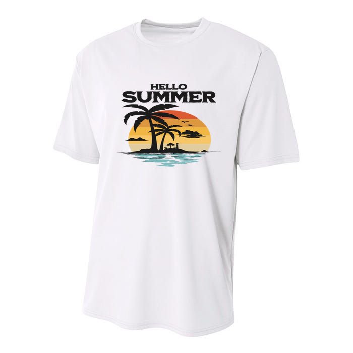 Hello Summer Youth Performance Sprint T-Shirt