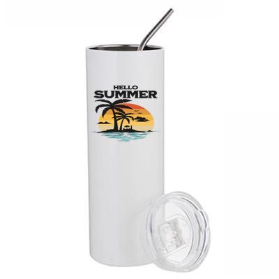 Hello Summer Stainless Steel Tumbler