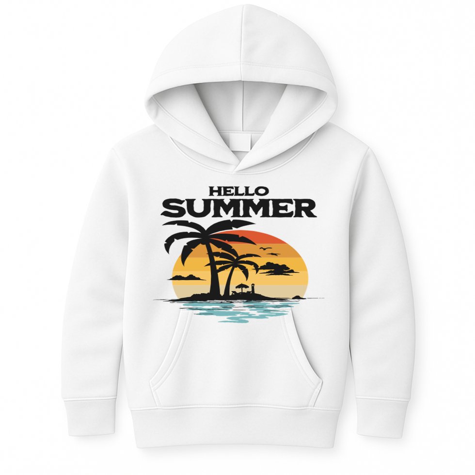 Hello Summer Kids Hoodie