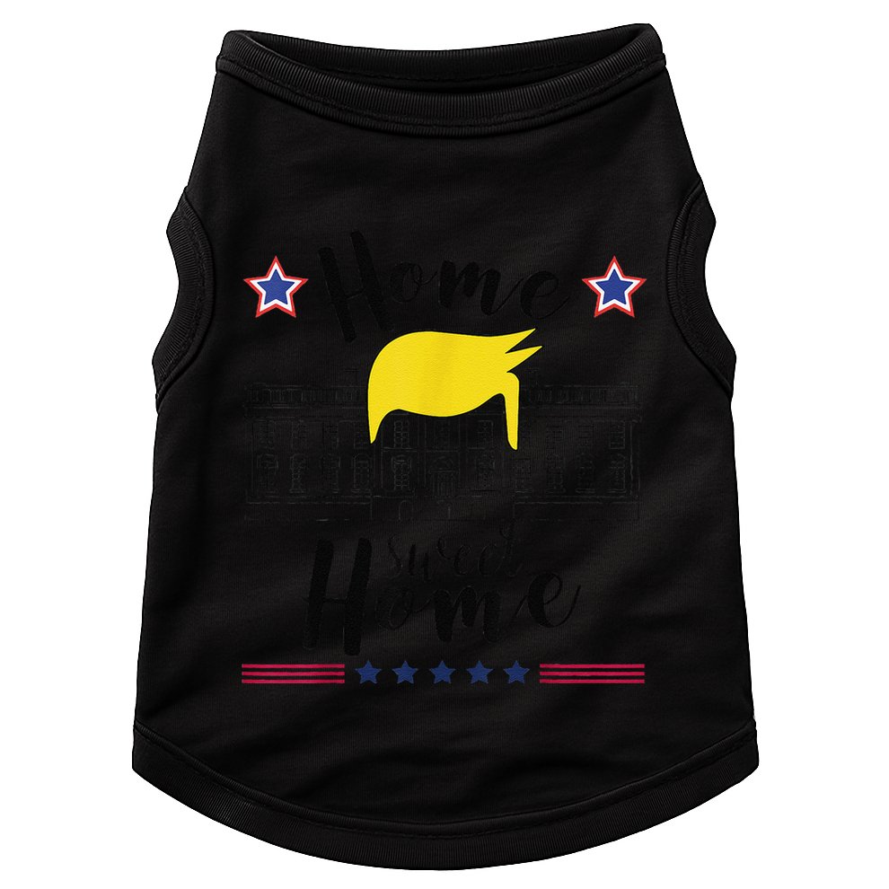 Home Sweet Home Donald Trump White House Blond Hair Doggie Tank