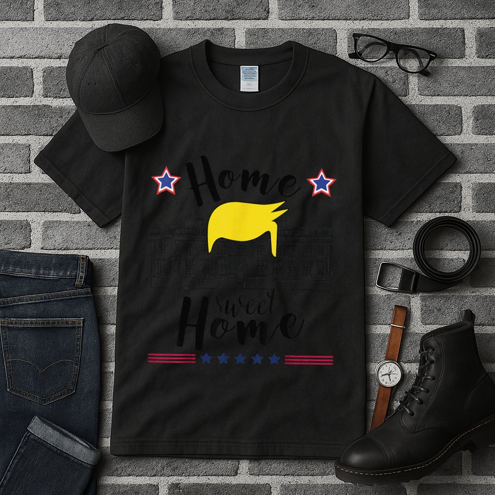 Home Sweet Home Donald Trump White House Blond Hair Tall T-Shirt