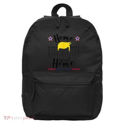 Home Sweet Home Donald Trump White House Blond Hair 16 in Basic Backpack