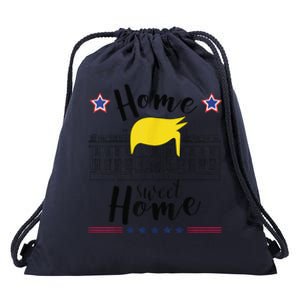 Home Sweet Home Donald Trump White House Blond Hair Drawstring Bag