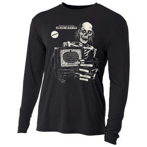 Horrorathon Skeleton Halloween Gift Cooling Performance Long Sleeve Crew