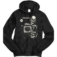 Horrorathon Skeleton Halloween Gift Tie Dye Hoodie