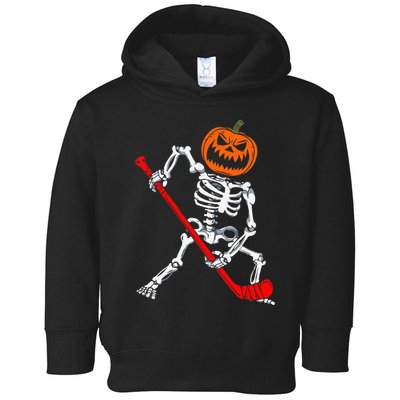 Halloween Skeleton Hockey Mask Spooky Ice Hockey Gear Toddler Hoodie