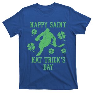 Happy Saint Hat Tricks Day St Patricks Day Funny Ice Hockey Cute Gift T-Shirt