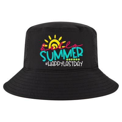 Hello Summer Happy Last Day Of School Teacher Student Cool Comfort Performance Bucket Hat