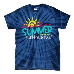 Hello Summer Happy Last Day Of School Teacher Student Tie-Dye T-Shirt