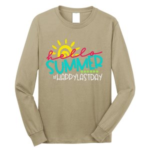 Hello Summer Happy Last Day Of School Teacher Student Long Sleeve Shirt