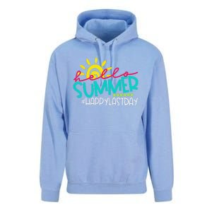 Hello Summer Happy Last Day Of School Teacher Student Unisex Surf Hoodie