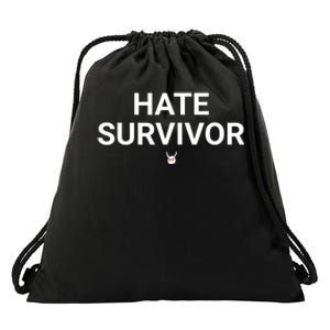 Hate Survivor Drawstring Bag