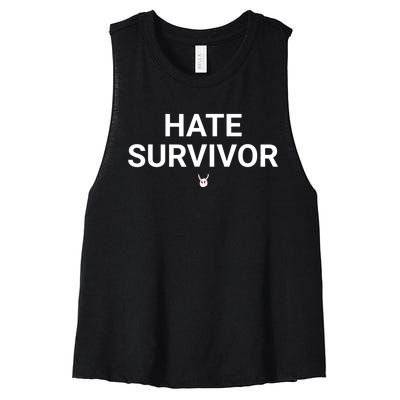 Hate Survivor Women's Racerback Cropped Tank