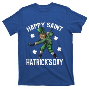 Happy St Hatricks Day St Patricks Day Hockey Gift T-Shirt