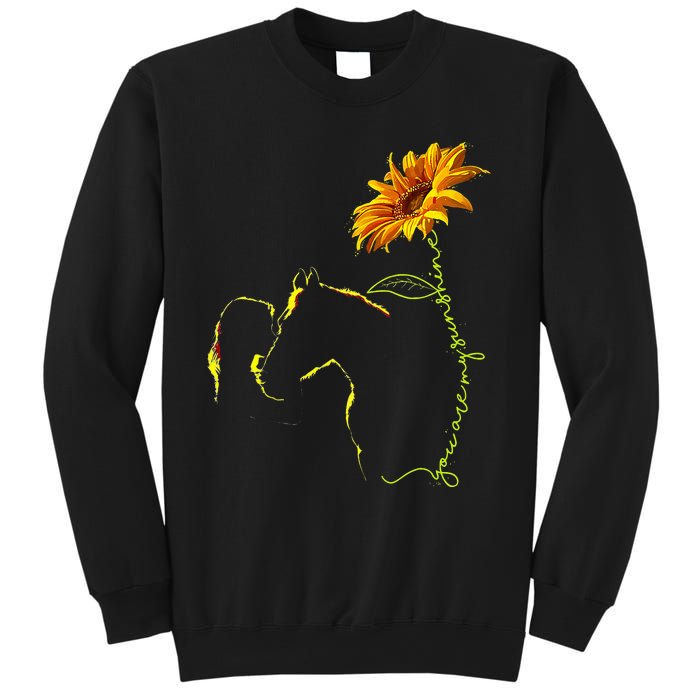 Horse Sunflower Horseback Riding Equestrian Horse Lover Sweatshirt