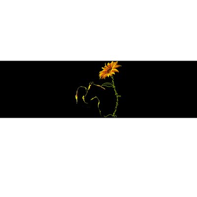 Horse Sunflower Horseback Riding Equestrian Horse Lover Bumper Sticker