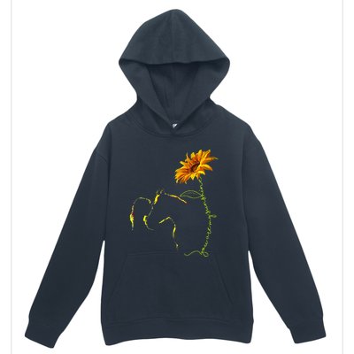 Horse Sunflower Horseback Riding Equestrian Horse Lover Urban Pullover Hoodie