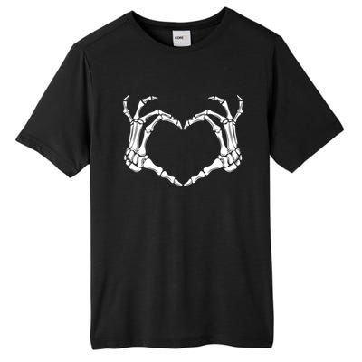 Halloween Skeleton Heart Hands Gift Tall Fusion ChromaSoft Performance T-Shirt