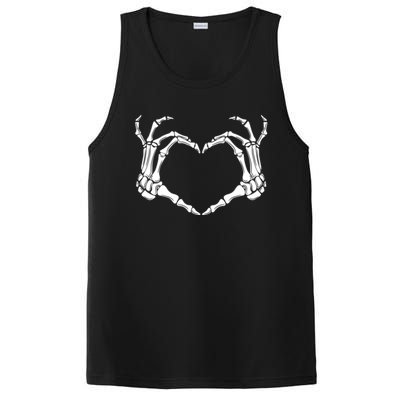 Halloween Skeleton Heart Hands Gift PosiCharge Competitor Tank