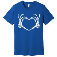 Halloween Skeleton Heart Hands Gift Premium T-Shirt