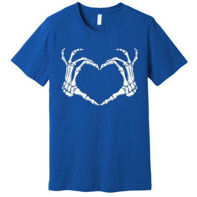 Halloween Skeleton Heart Hands Gift Premium T-Shirt