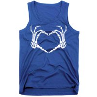 Halloween Skeleton Heart Hands Gift Tank Top