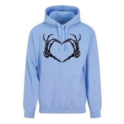 Halloween Skeleton Heart Hands Gift Unisex Surf Hoodie