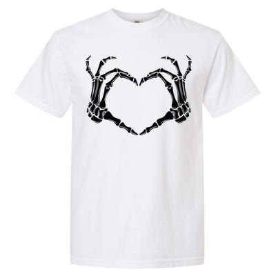 Halloween Skeleton Heart Hands Gift Garment-Dyed Heavyweight T-Shirt