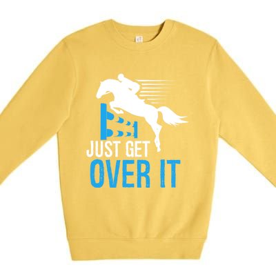 Horse Show Horseback Riding Gift Premium Crewneck Sweatshirt