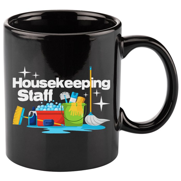 Housekeeping Staff Housekeeper Cleaner Janitorial Service 11oz C Handle Ceramic Mug