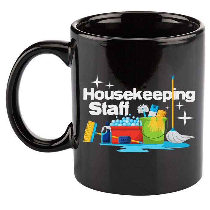 Housekeeping Staff Housekeeper Cleaner Janitorial Service 11oz C Handle Ceramic Mug