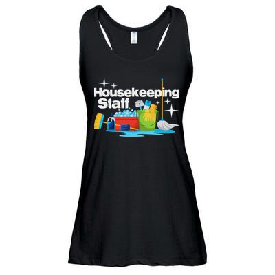 Housekeeping Staff Housekeeper Cleaner Janitorial Service Ladies Essential Flowy Tank