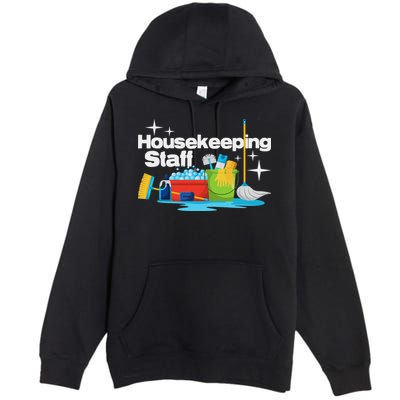 Housekeeping Staff Housekeeper Cleaner Janitorial Service Premium Pullover Hoodie