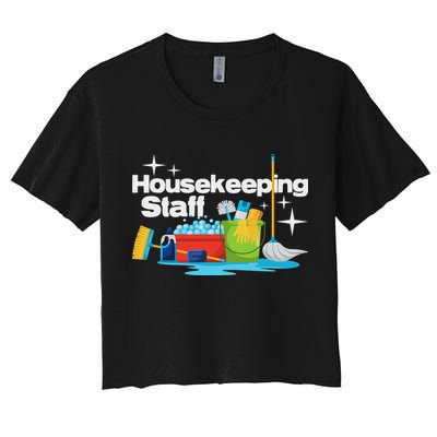 Housekeeping Staff Housekeeper Cleaner Janitorial Service Crop Top