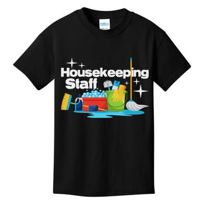 Housekeeping Staff Housekeeper Cleaner Janitorial Service Kids T-Shirt