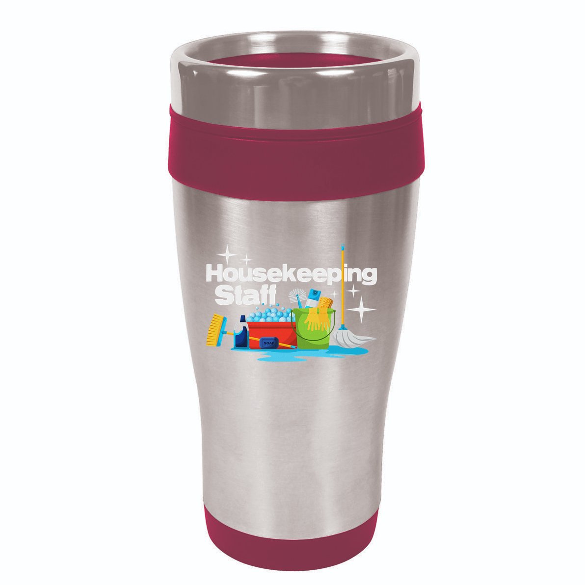Housekeeping Staff Housekeeper Cleaner Janitorial Service 16oz Travel Tumbler