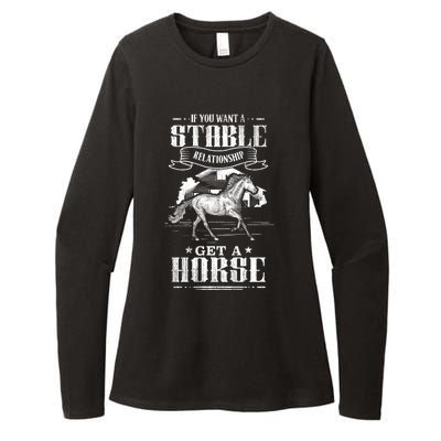 Horse Show Horseback Riding Gift Womens CVC Long Sleeve Shirt