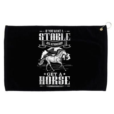 Horse Show Horseback Riding Gift Grommeted Golf Towel